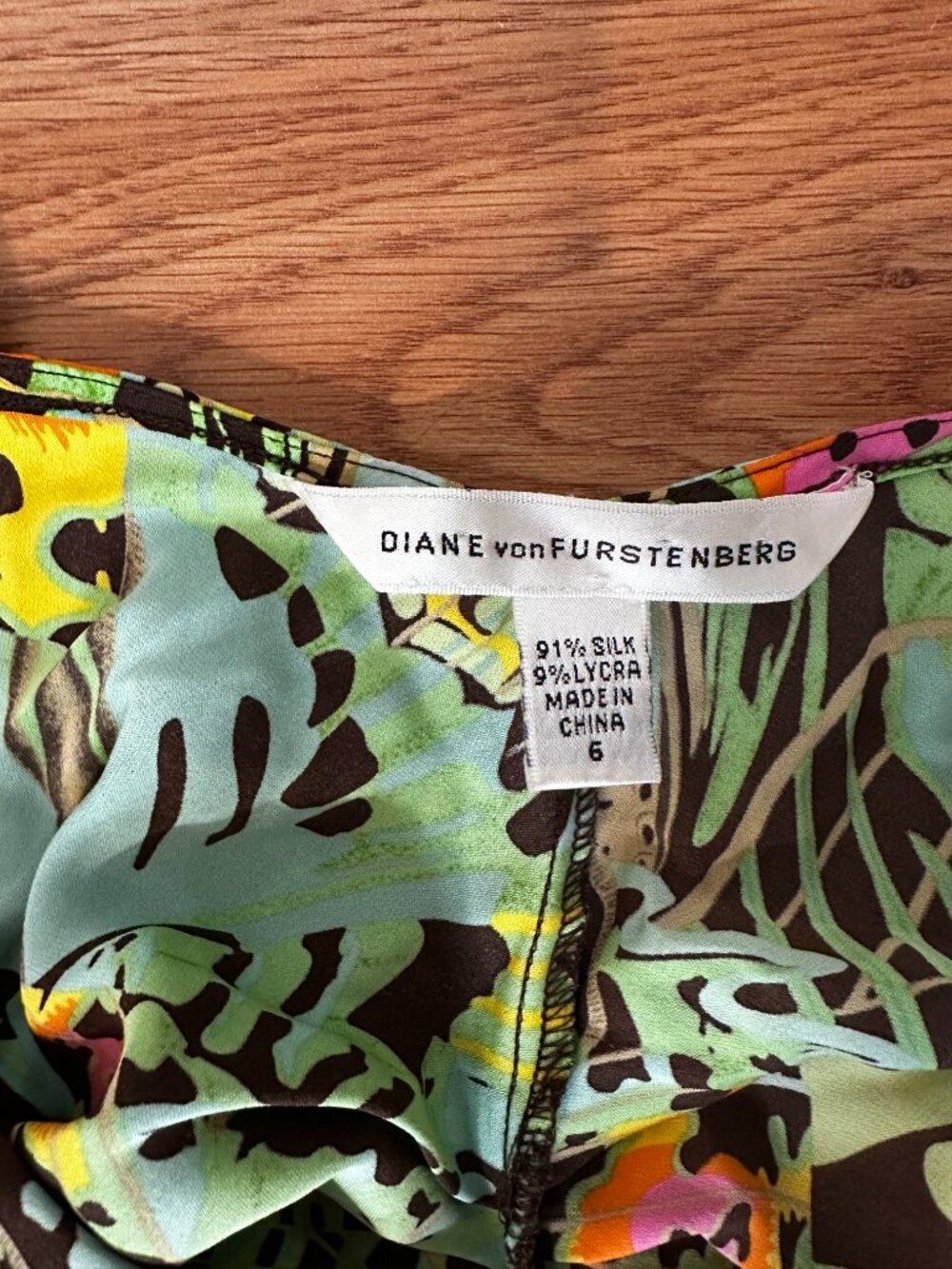 Vintage Diane Von Furstenberg Slip Midi Butterfly Print Sleeveless Dress Y2K - Picture 4 of 8